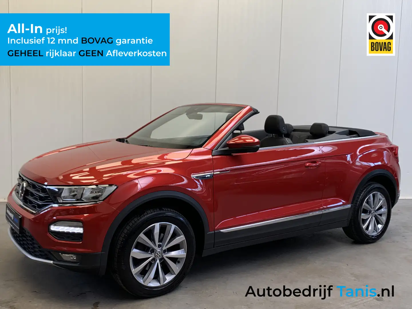 Volkswagen T-Roc Cabrio 1.0 TSI Style NAVI-ECC-PDC-DIGTAL COCKPIT-L Rood - 1