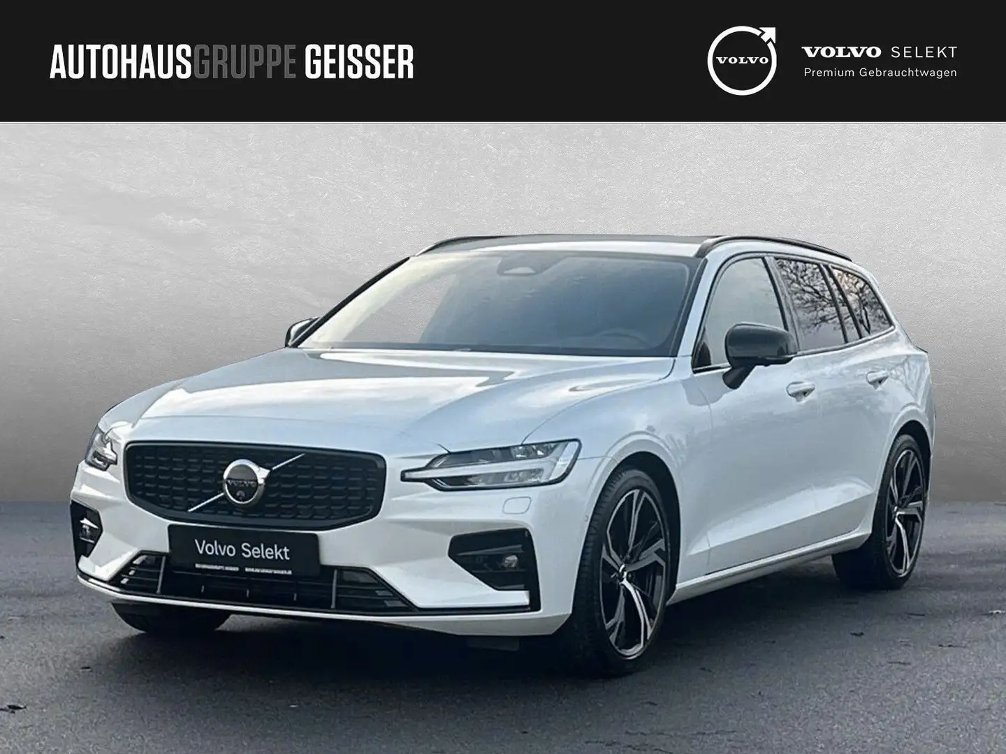 Volvo V60 B4 Mild-Hybrid Plus Dark AHK ACC BLIS LED Weiß - 1