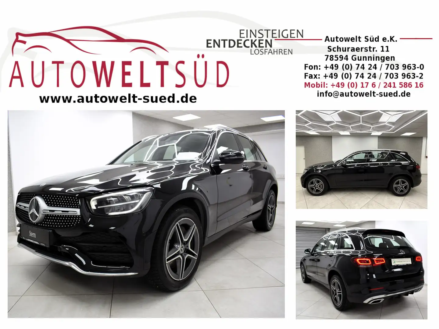 Mercedes-Benz GLC 300 4M AMG Sport Pano RCam Ambient LED Navi Schwarz - 1