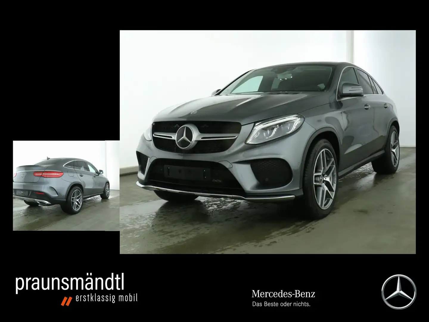 Mercedes-Benz GLE 350 d 4M Cp. AMG Pano/StaHzg/AHK/21"/Airmati Grau - 1