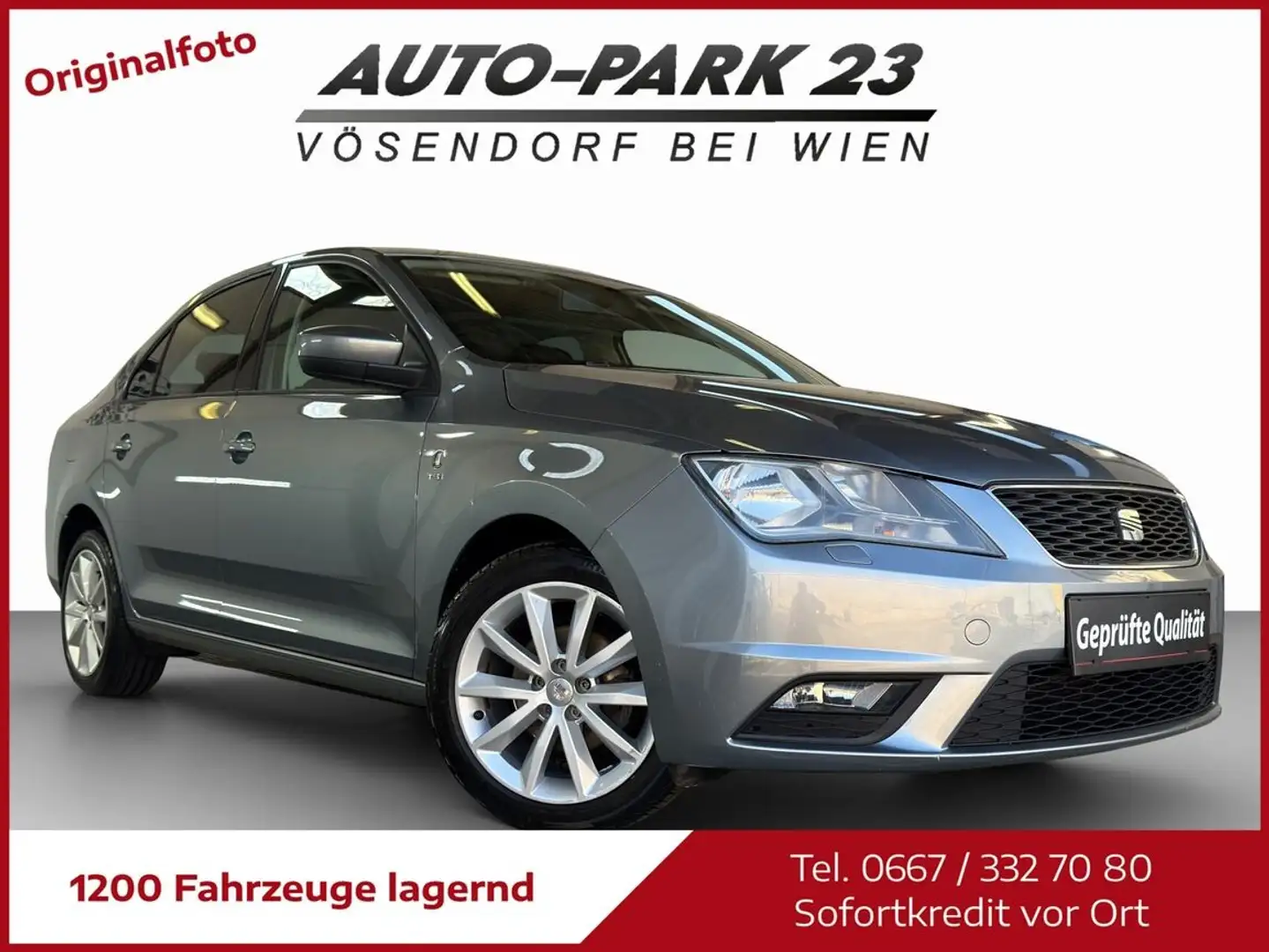 SEAT Toledo 1,2 TSI*SOFORT-KREDIT*NUR 90.000KM*MOD2014 Grau - 2