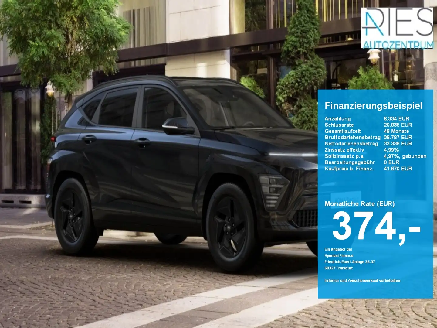 Hyundai KONA SX2 EV 65kWh 360*KlimaA*LED*Navi*SHZ*ACC Schwarz - 1