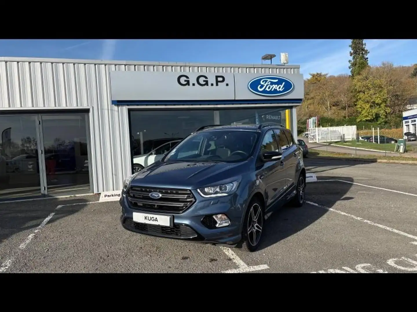 Ford Kuga 1.5 Flexifuel-E85 150ch Stop\u0026Start ST-Line Black \u0026 Silver 4x2 BVA Euro6.2 Bleu - 1