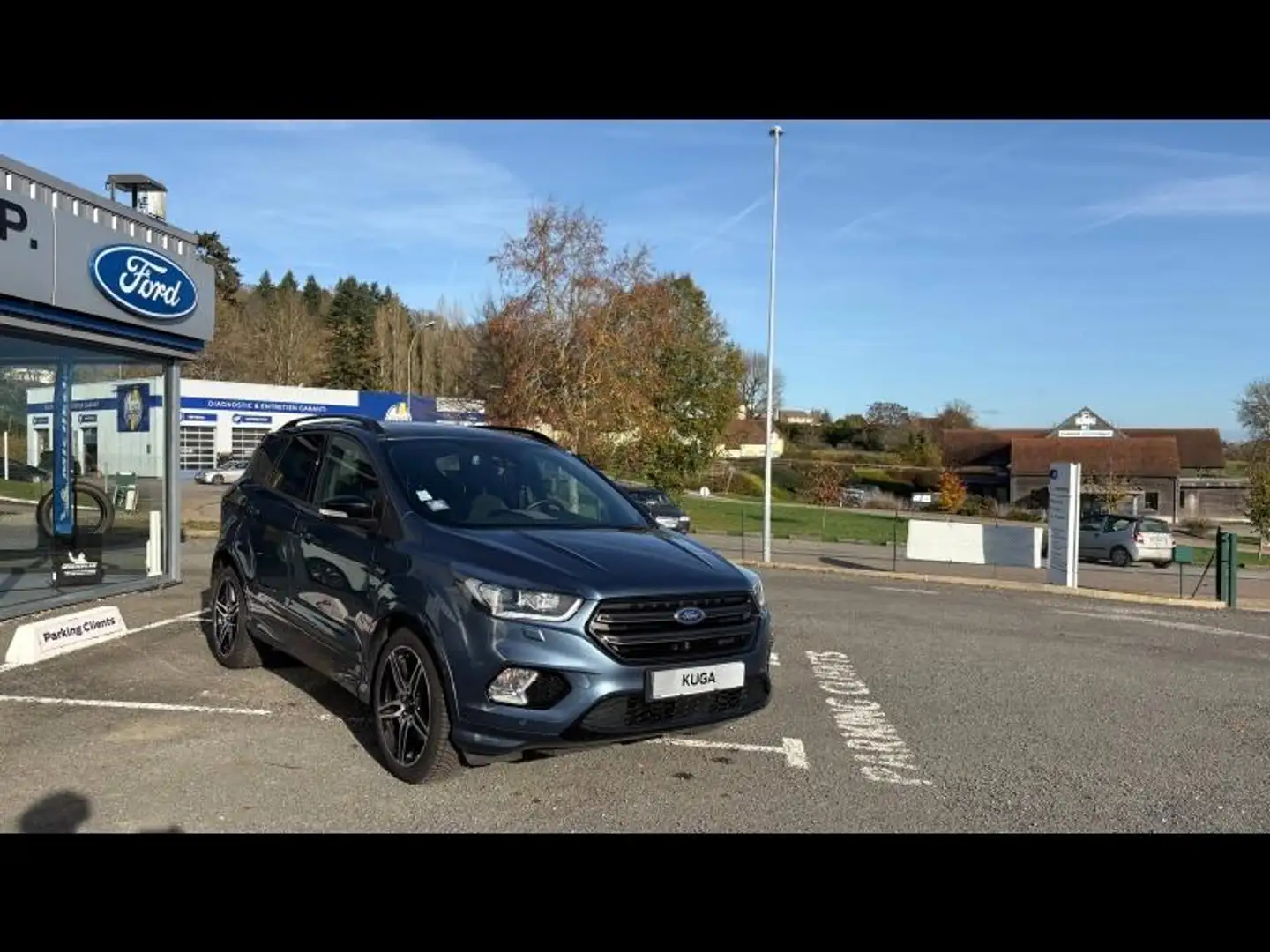 Ford Kuga 1.5 Flexifuel-E85 150ch Stop\u0026Start ST-Line Black \u0026 Silver 4x2 BVA Euro6.2 Bleu - 2