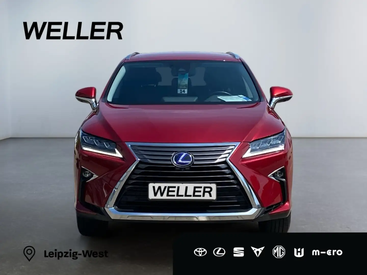 Lexus RX 450h (hybrid) Luxury Line *Matrix*AHK*360°*HUD* Red - 2