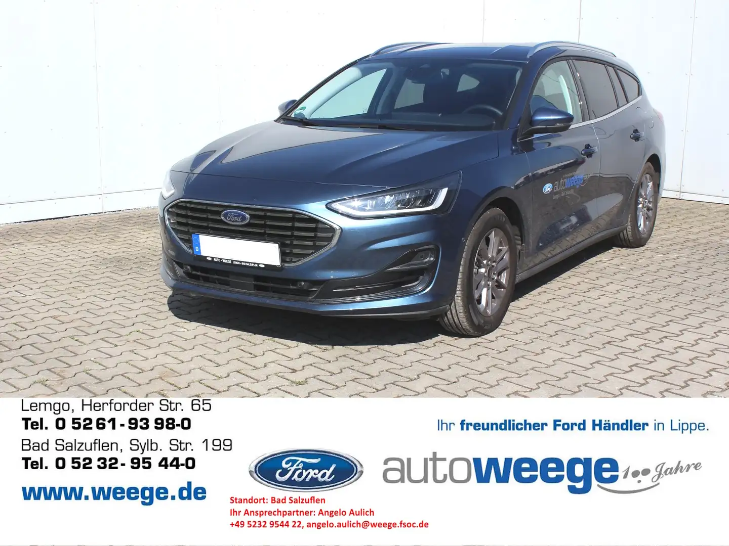 Ford Focus Titanium Turnier Blau - 1