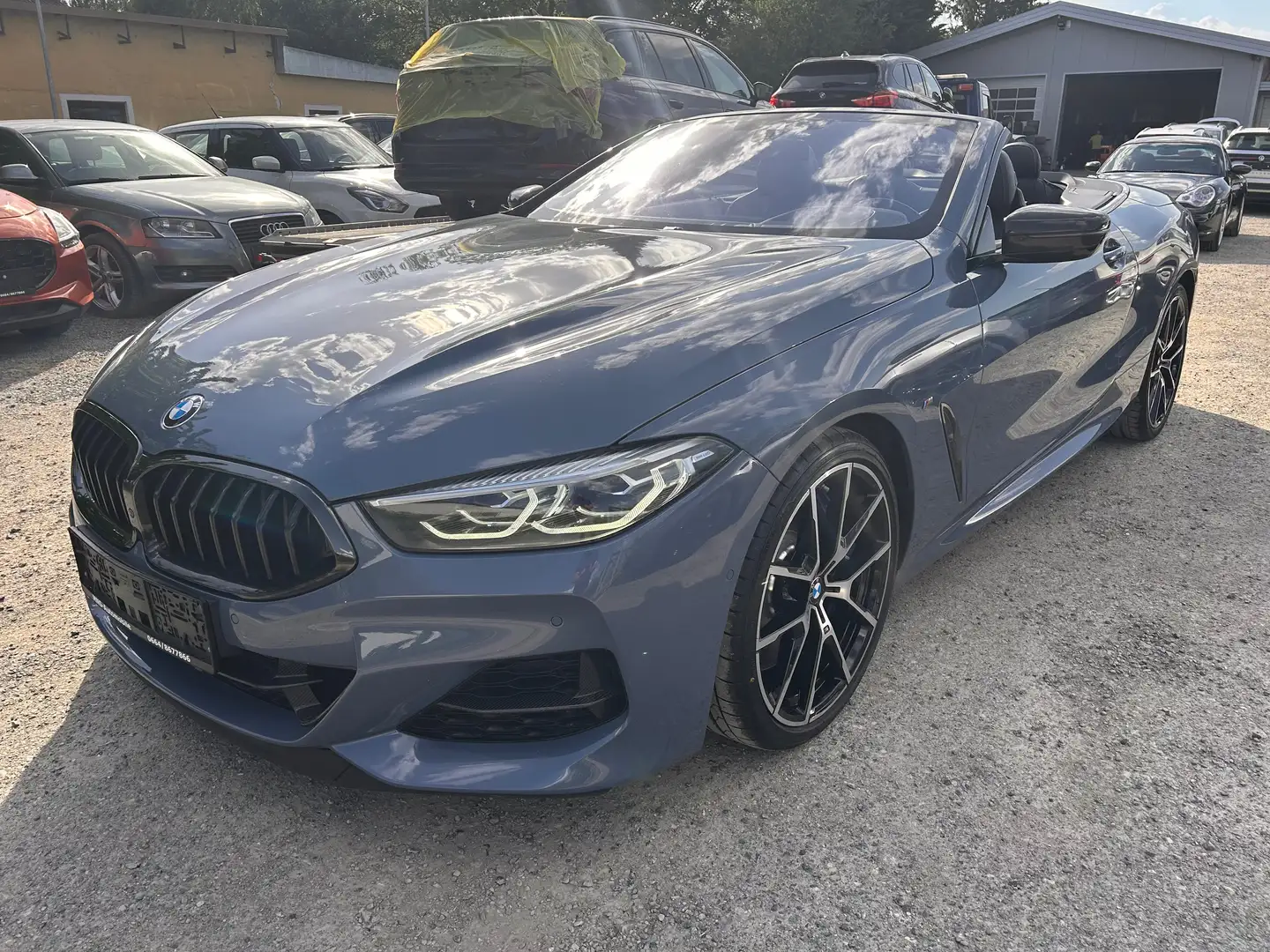 BMW M850 M850 i xDrive Aut Cabrio Leder Navi LED 1 Besitz Blau - 1