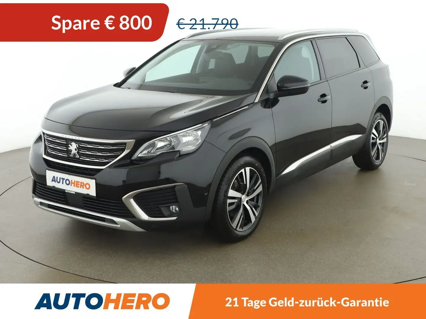 Peugeot 5008 1.5 Blue-HDi Allure Aut. *TEMPO*SPUR*TOT*MASSAGE* Nero - 1