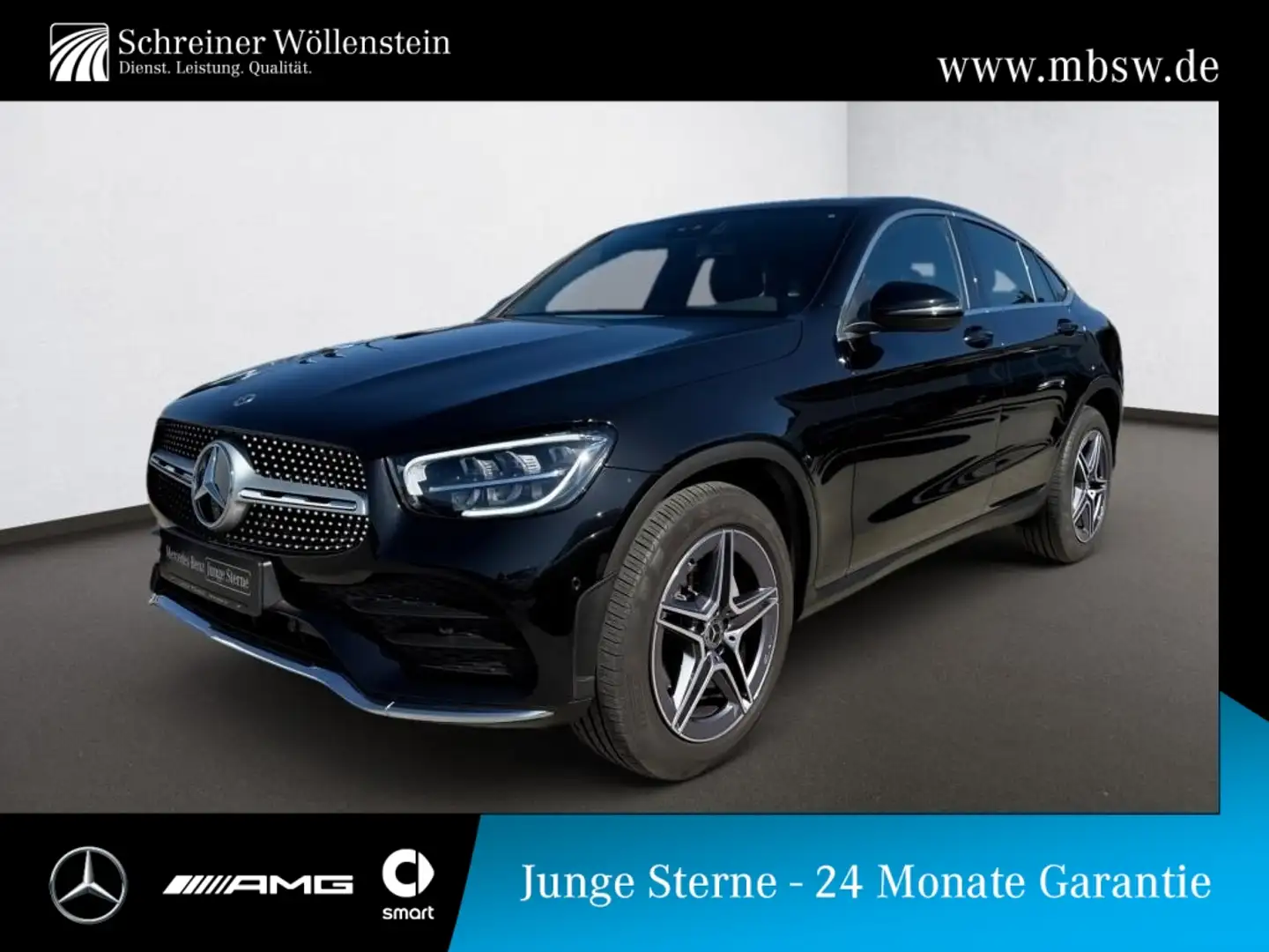 Mercedes-Benz GLC 220 d 4M Coupé AMG*Schiebedach*AHK*Spur*MBUX Negro - 1