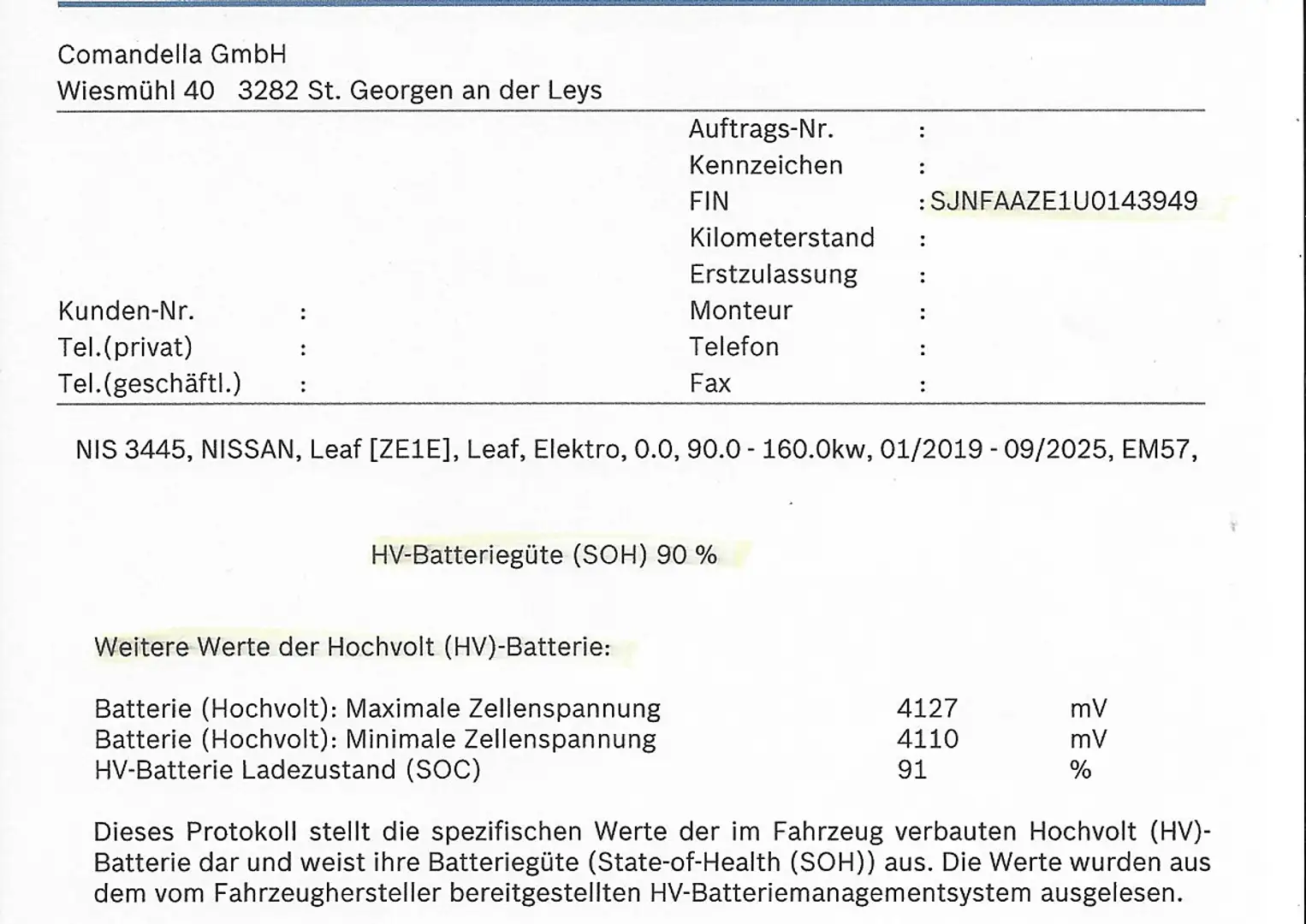Nissan Leaf e 40kWh Acenta Weiß - 2