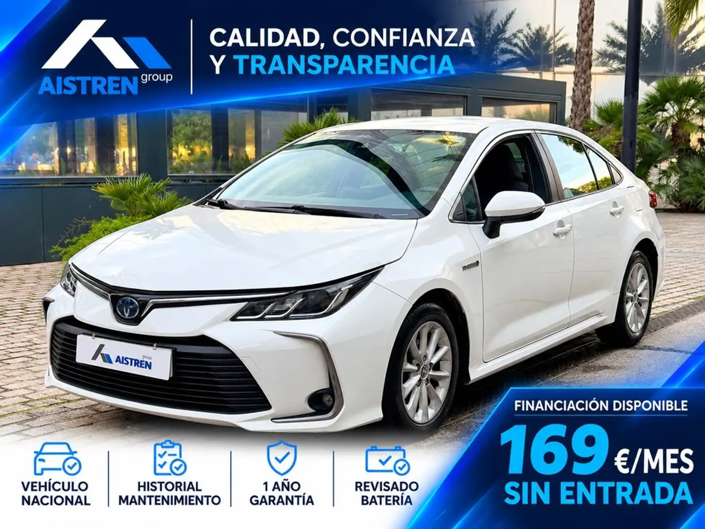 Toyota Corolla 1.8 125H BUSINESS E-CVT SEDAN Blanco - 1