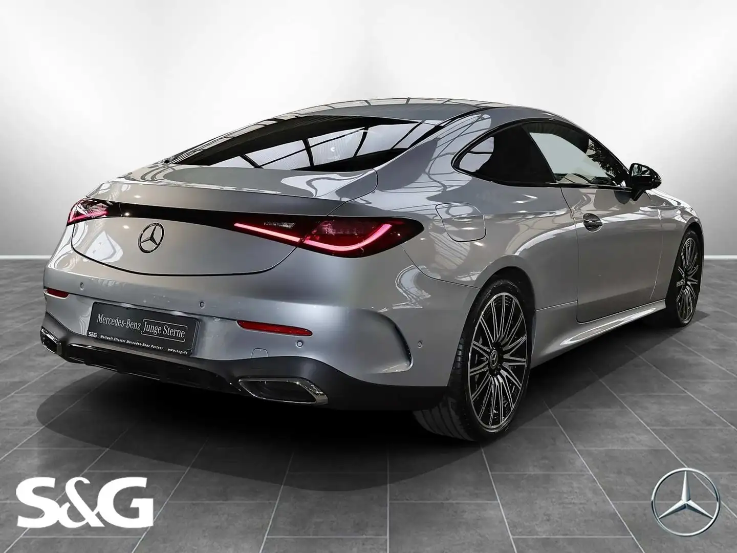 Mercedes-Benz CLE 450 4M Coupé AMG Night+MBUX+360°+HUD+20 Argintiu - 2