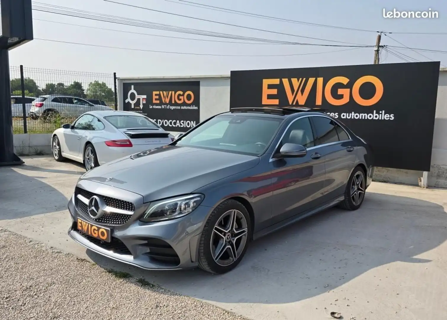Mercedes-Benz C 200 Mercedes 200D 160CH AMG LINE 9G-TRONIC Entretien Gris - 1