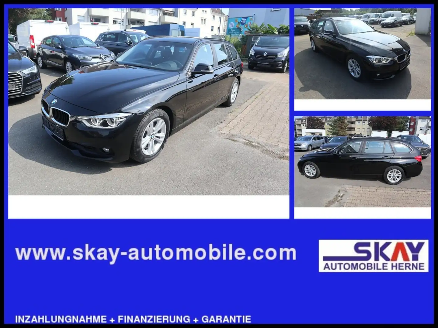 BMW 320 Advantage 1hd Navi Tempo Scheckheftgepflegt Zwart - 1