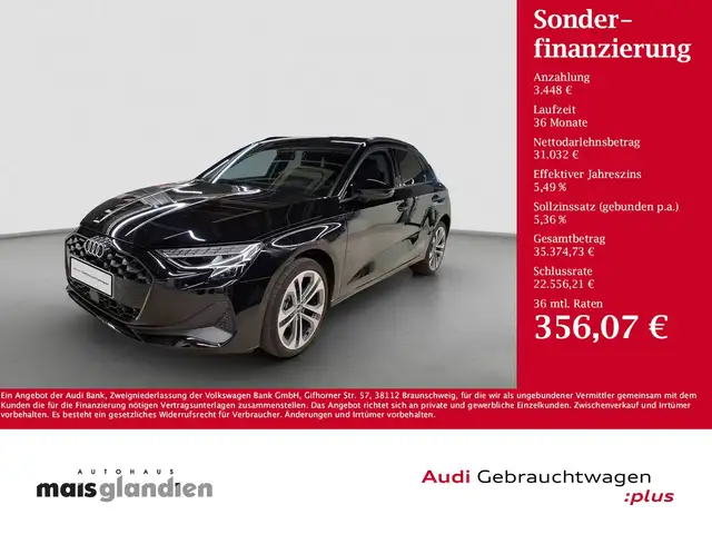 Audi A3 Sportback 35 TDI Navi+HUD SONOS LED Sportsitz