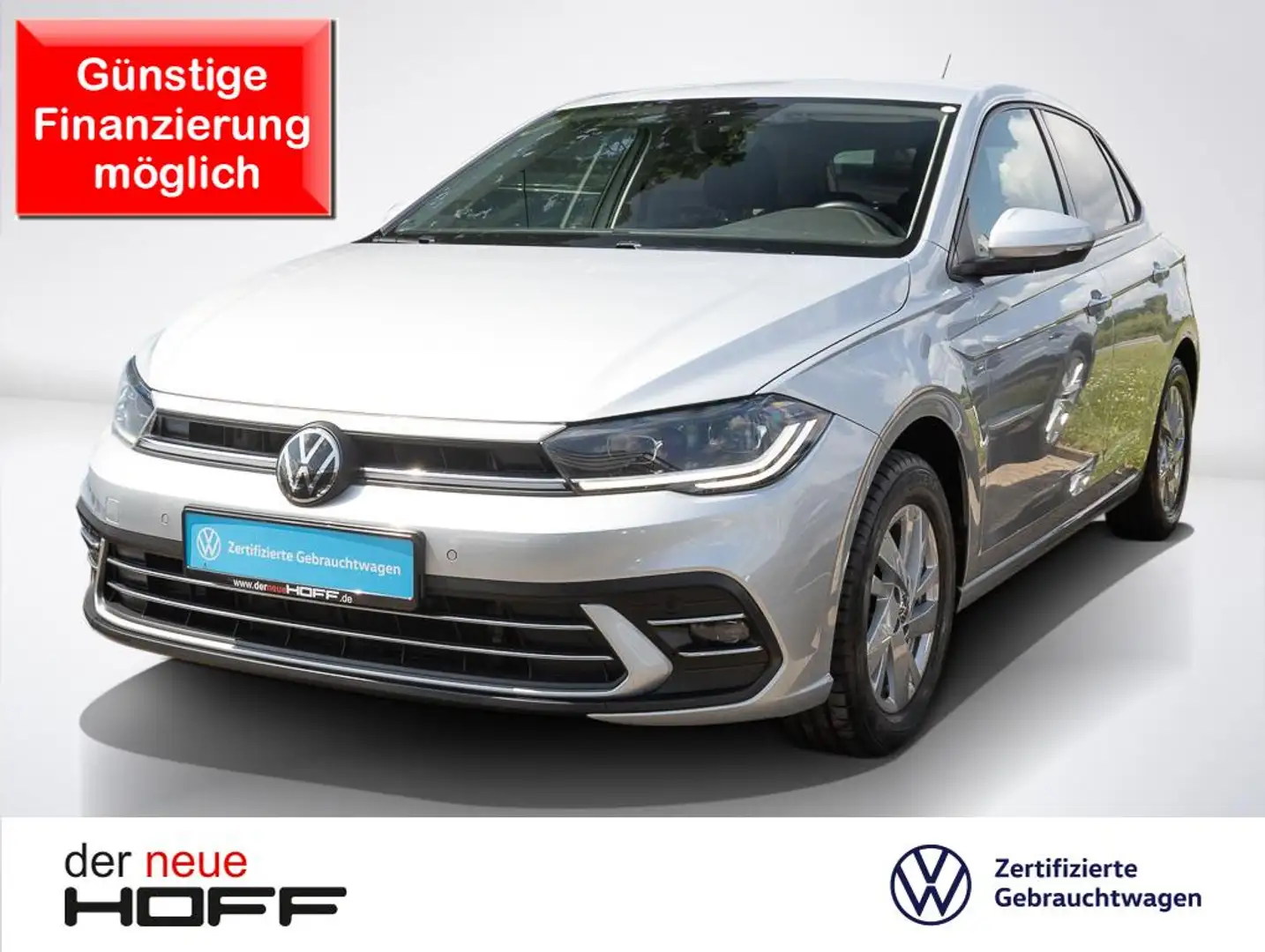 Volkswagen Polo 1.0 TSI DSG 3,99 Style Navi IQ.LIGHT Silber - 1