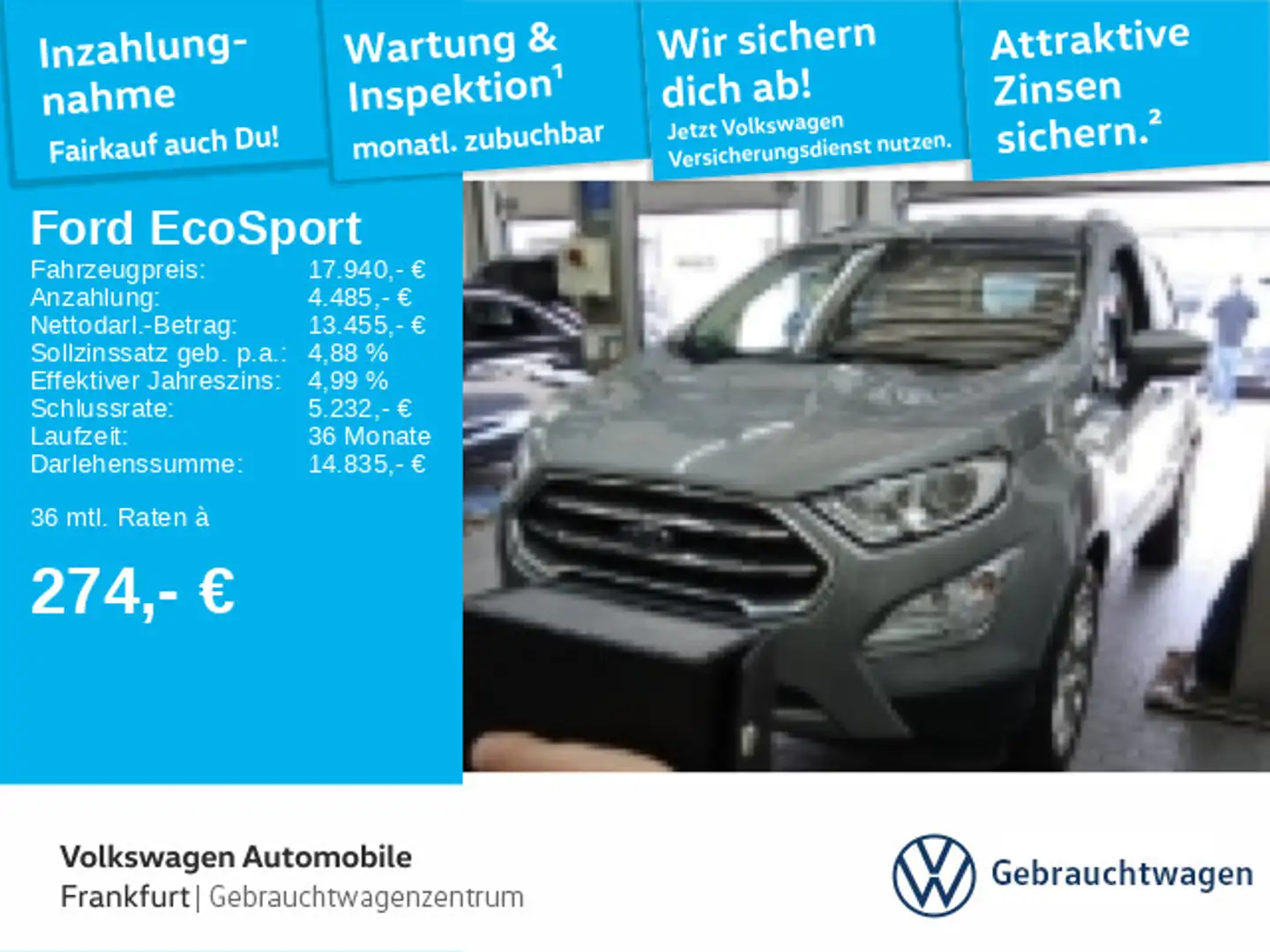 Ford EcoSport 1.0 EcoBoost Titanium Automatik Tempoma Plateado - 1