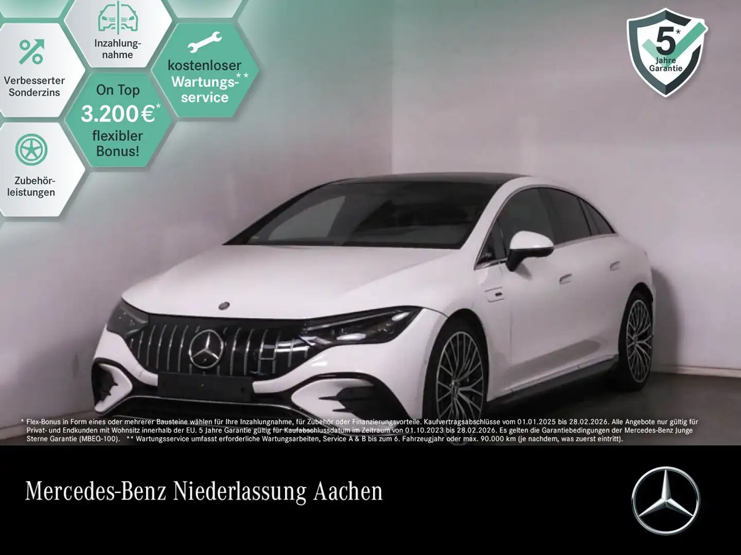 Mercedes-Benz EQE 53 AMG 4M Driversp Fahrass Pano Burmester PTS Blanc - 1
