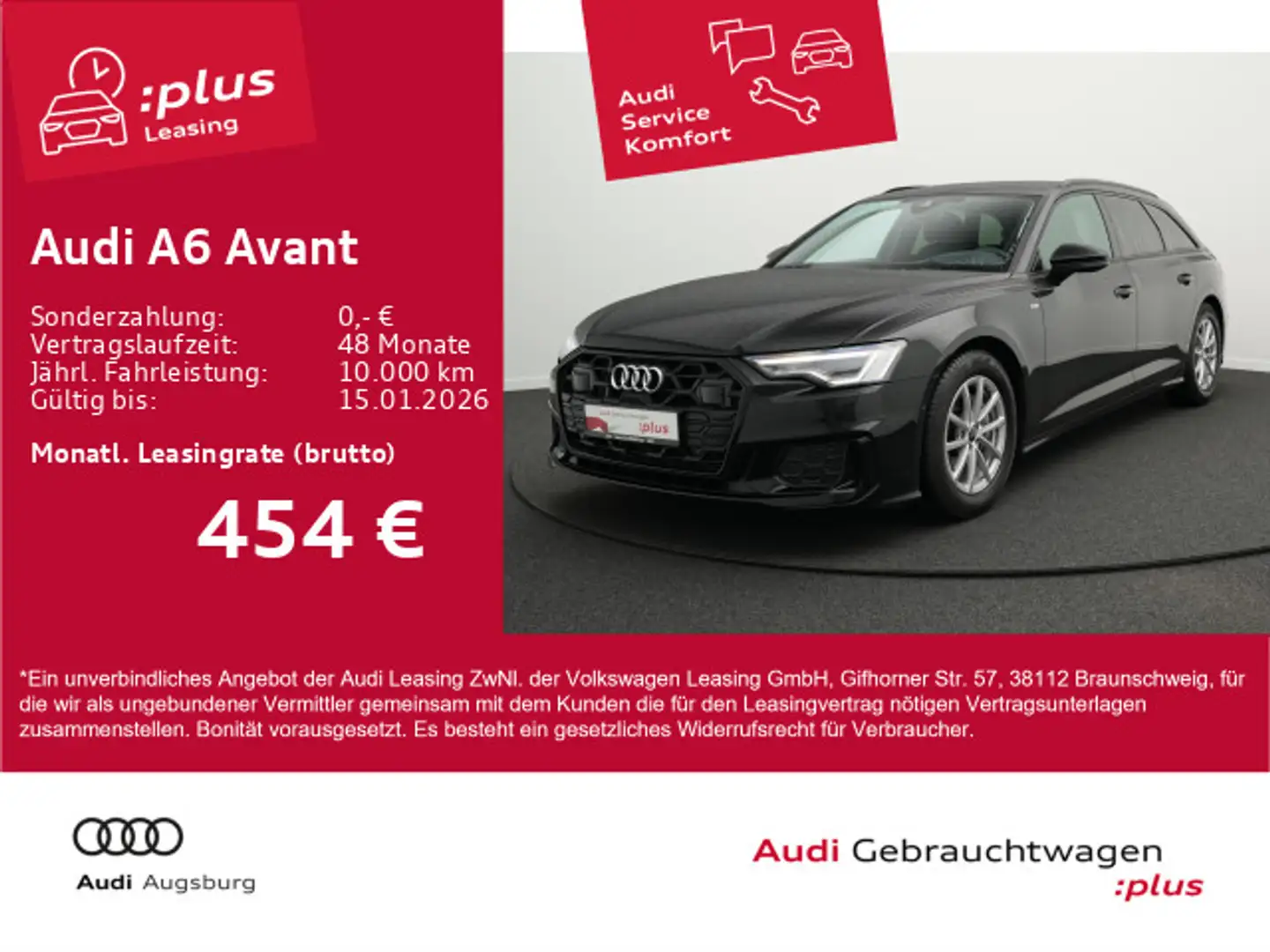 Audi A6 TDI S line *MATRIX*HUD*BUSINESS*360* Schwarz - 1