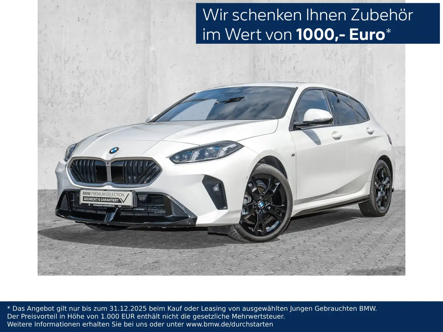 BMW 120 d 5-Türer M Sport HuD DA+ H/K PA+ LED DAB Weiß - 1