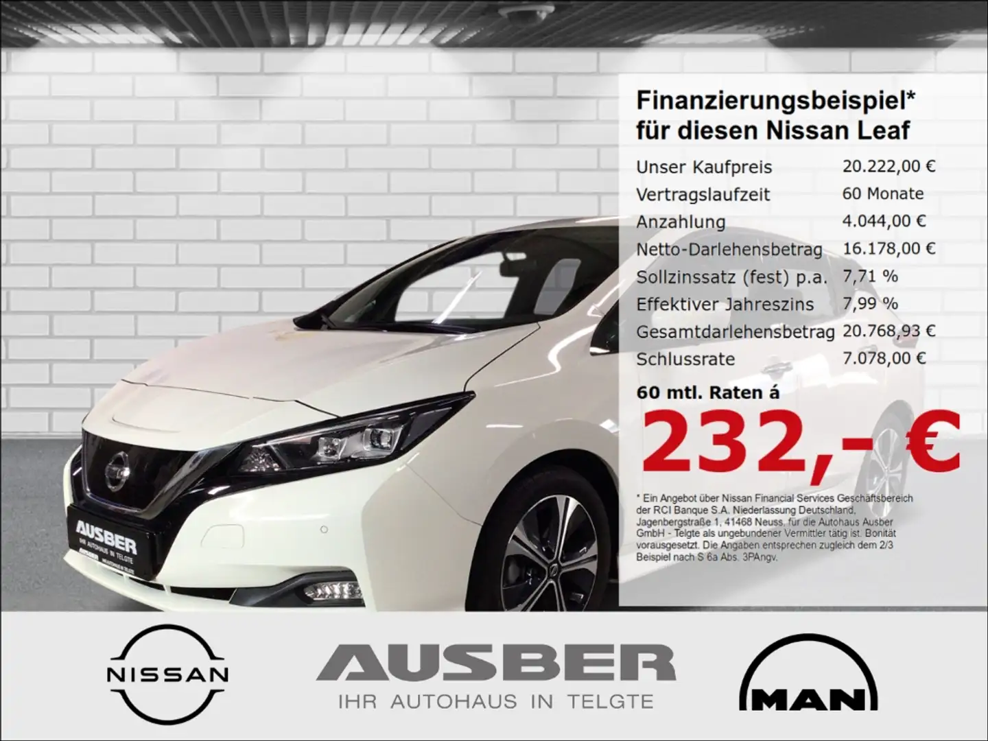 Nissan Leaf N-Connecta 40 kWh AVM Winter-Paket LED White - 1