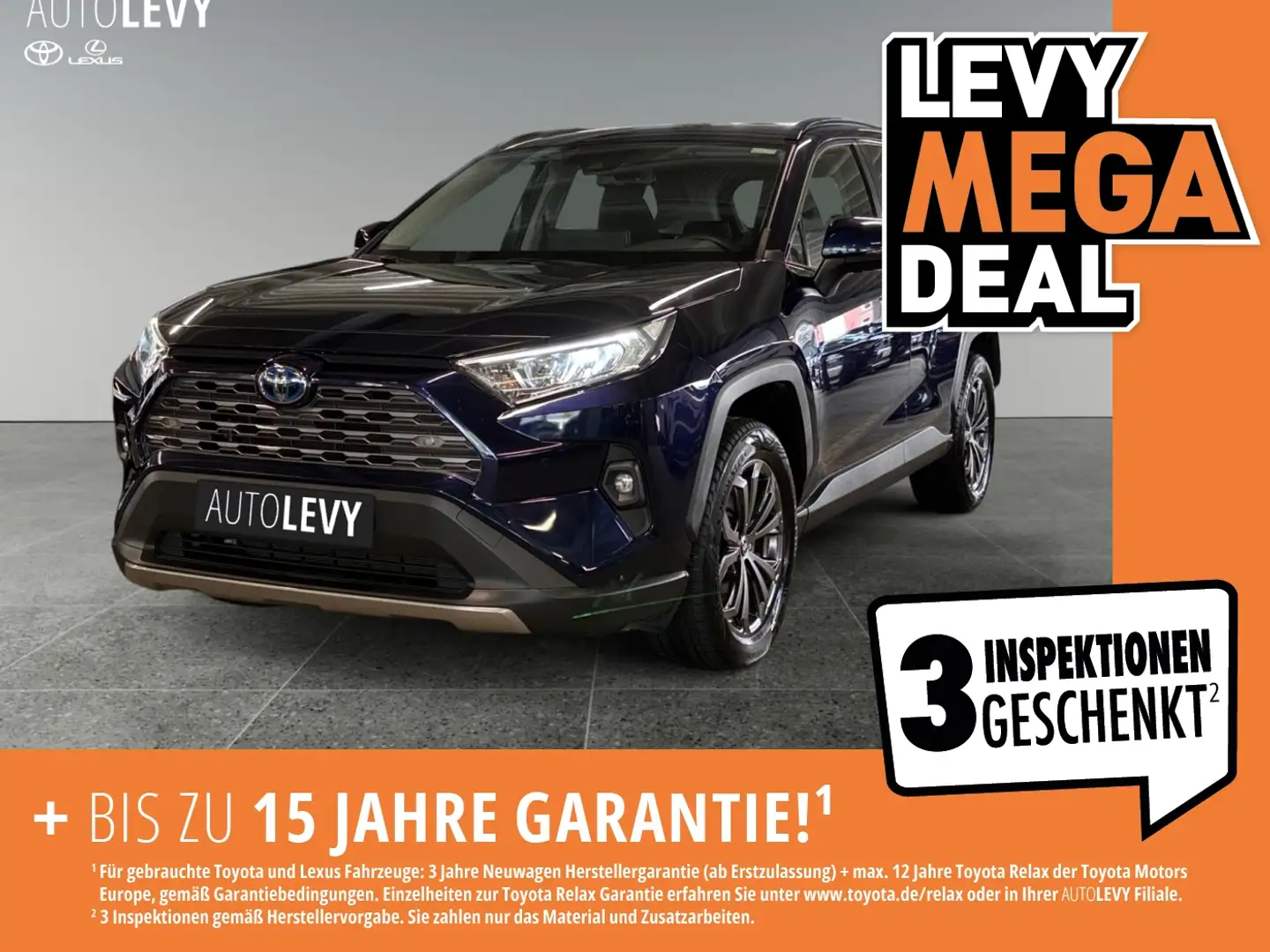 Toyota RAV 4 RAV4 2.5 Hybrid +Allwetter+CarPlay+Navi+Kamera+ Albastru - 1