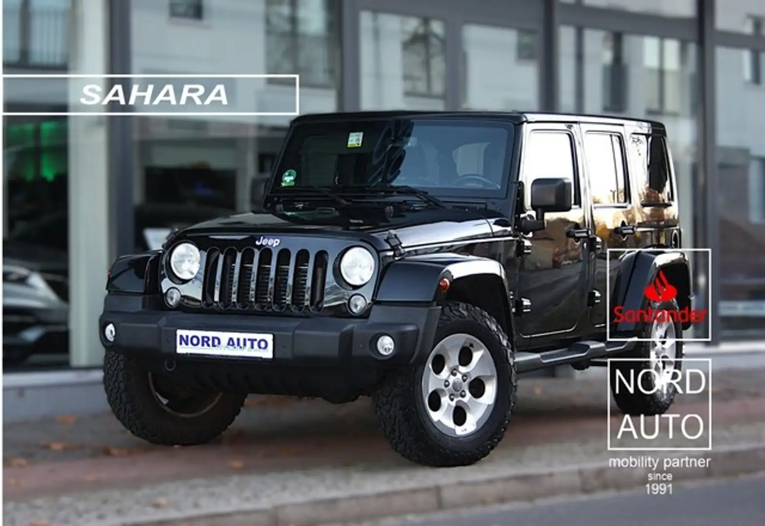 Jeep Wrangler 2.8 Crdi Sahara Autom. Navi/Leder/Ahk Schwarz - 1