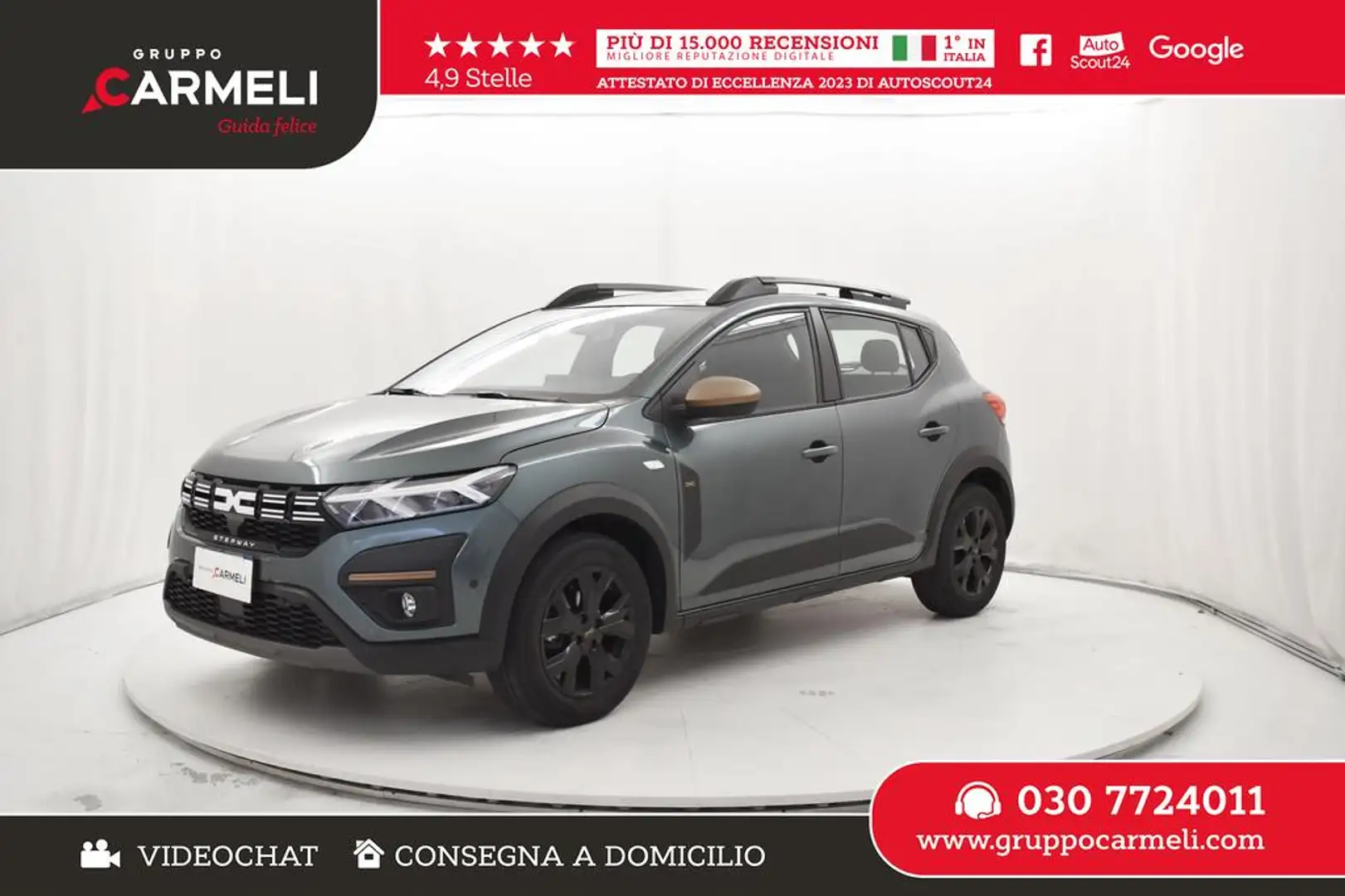 Dacia Sandero Stepway 1.0 tce Extreme Up Eco-g 100cv Verde - 1