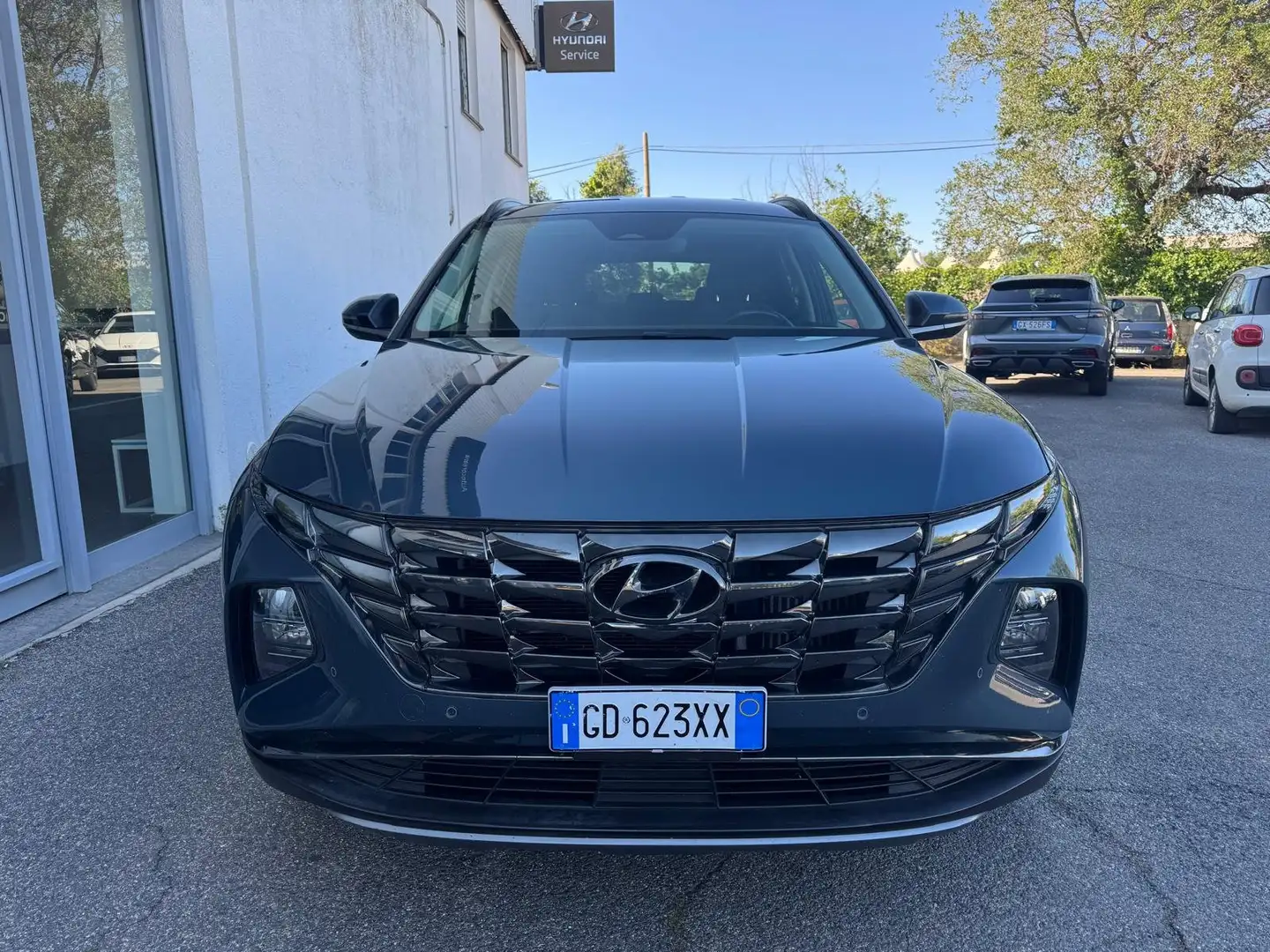 Hyundai TUCSON Tucson 1.6 t-gdi 48V Xline 2wd dct Blauw - 2