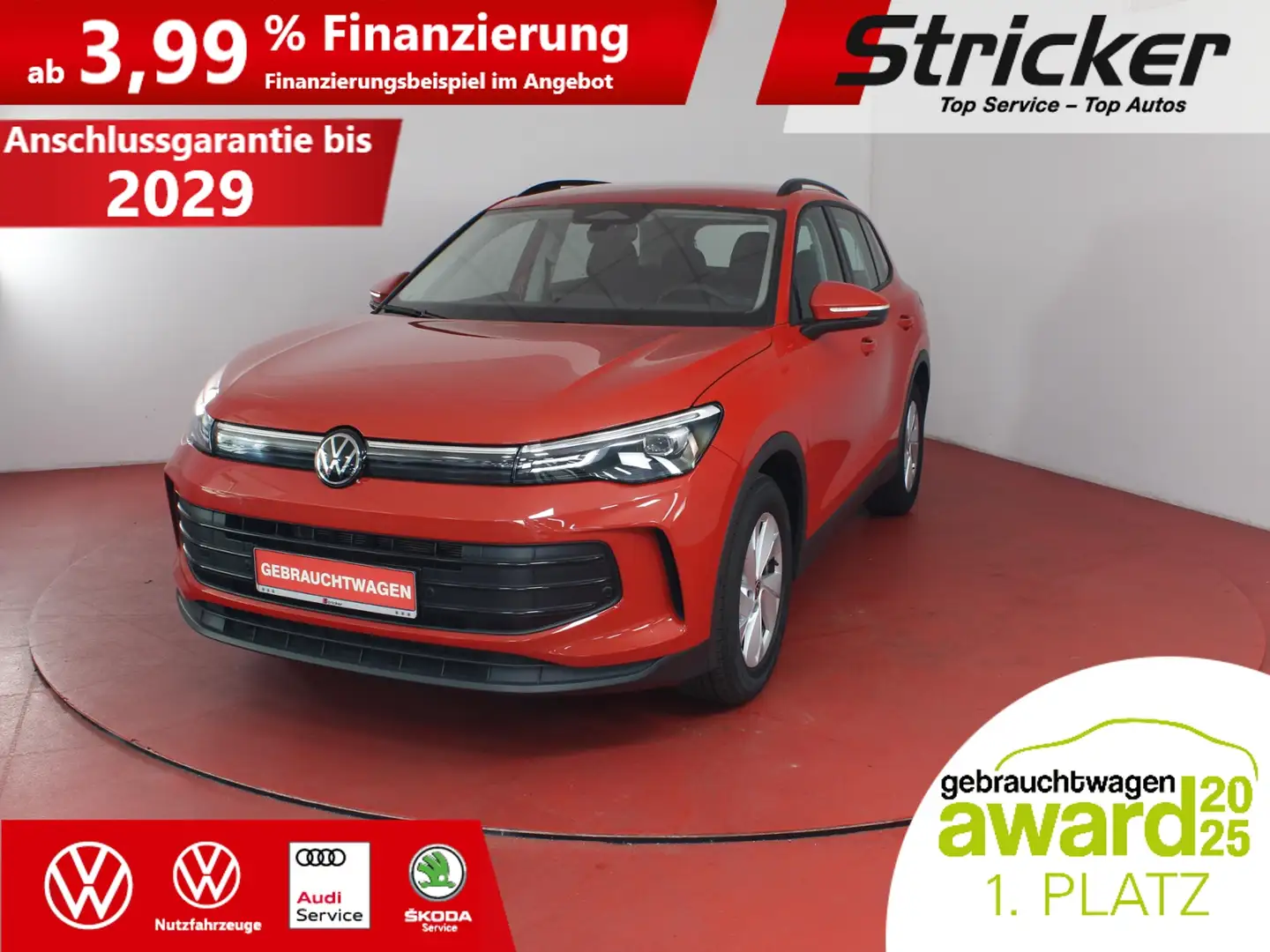 Volkswagen Tiguan 1.5eTSI 360,-ohne Anzahlung Navi AHK Kamera Rot - 2
