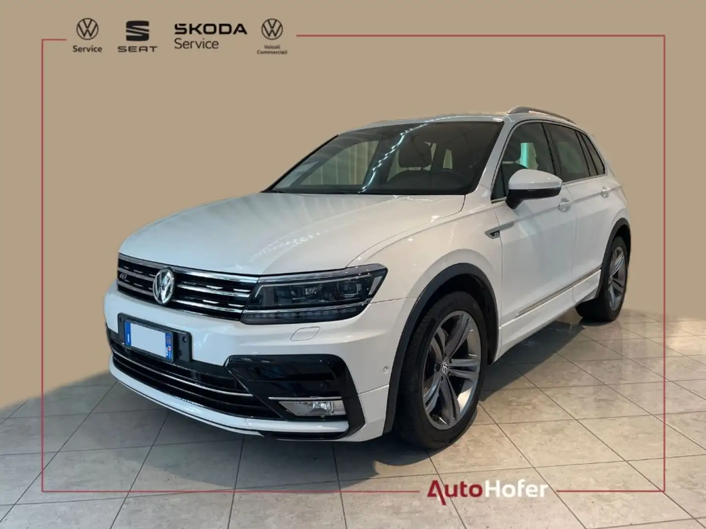 Volkswagen Tiguan 2.0 TDI DSG 4MOTION R-Line LED ACC Camera Navi Weiß - 1