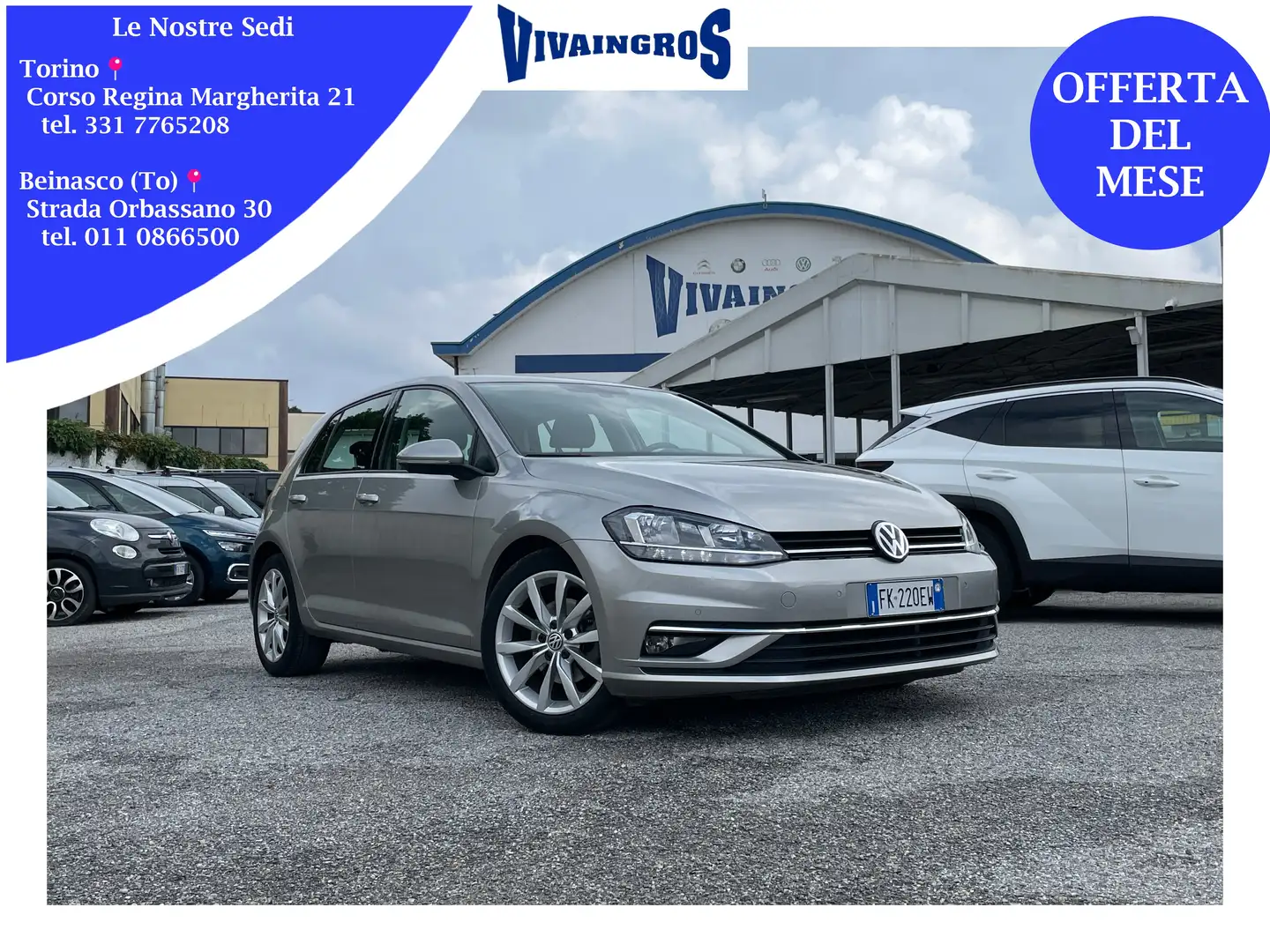 Volkswagen Golf 5p 1.6 TDI Highline 115CV Grijs - 1