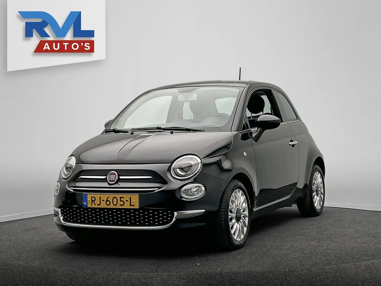 Fiat 500 0.9 TwinAir Turbo Sport 86PK Pano/Dak Apple/Carpla Schwarz - 1