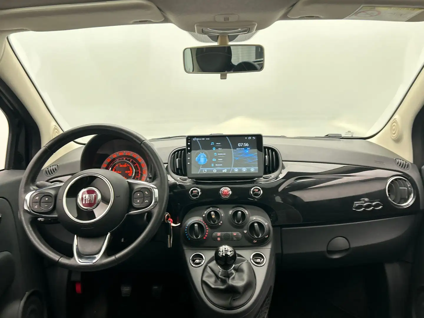 Fiat 500 0.9 TwinAir Turbo Sport 86PK Pano/Dak Apple/Carpla Schwarz - 2