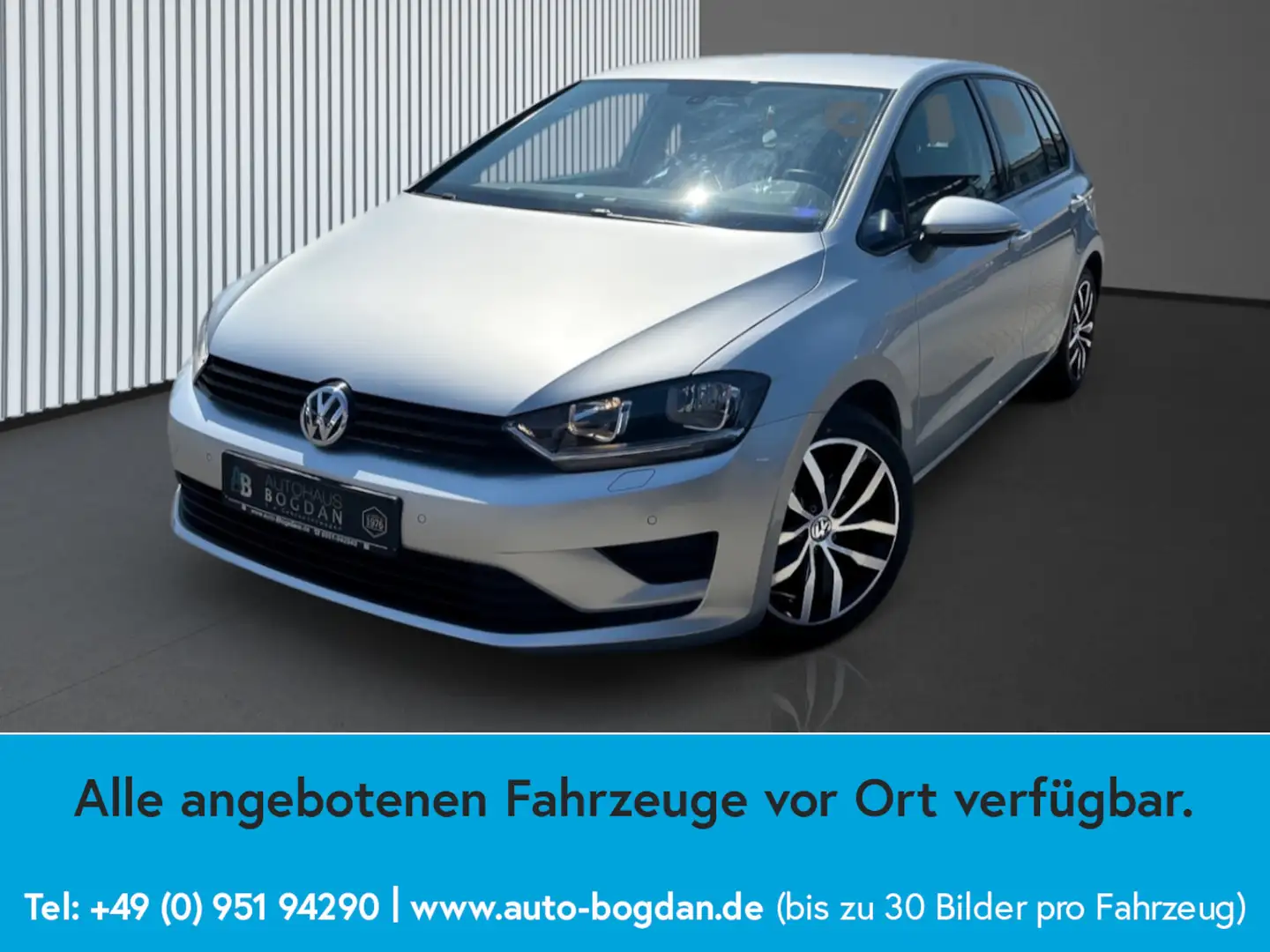 Volkswagen Golf Sportsvan PDC*Klima*SHZ*Tüv neu Silber - 2