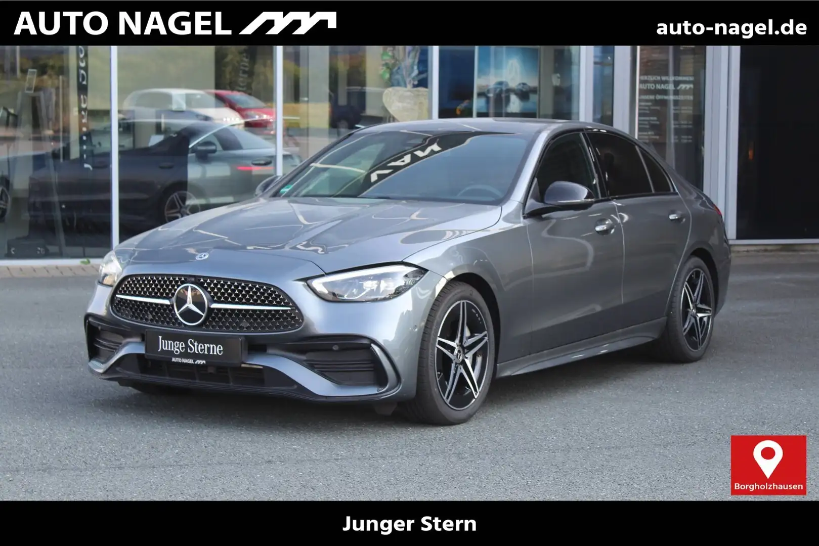 Mercedes-Benz C 220 C 220 d AMG NAVI+LED+KAMERA+NIGHT-PKT.+TOTWINKEL Grigio - 1
