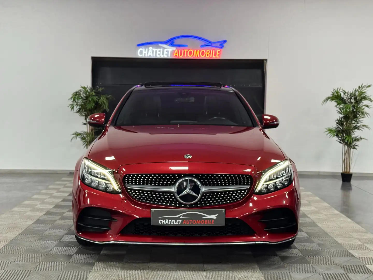 Mercedes-Benz C 200 Pack Amg état neuf Garantie 12 mois Rouge - 2