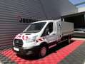 Ford Transit T350 l3 2.0 ecoblue 130 ss trend BENNE + COFFRE Blanc - thumbnail 1