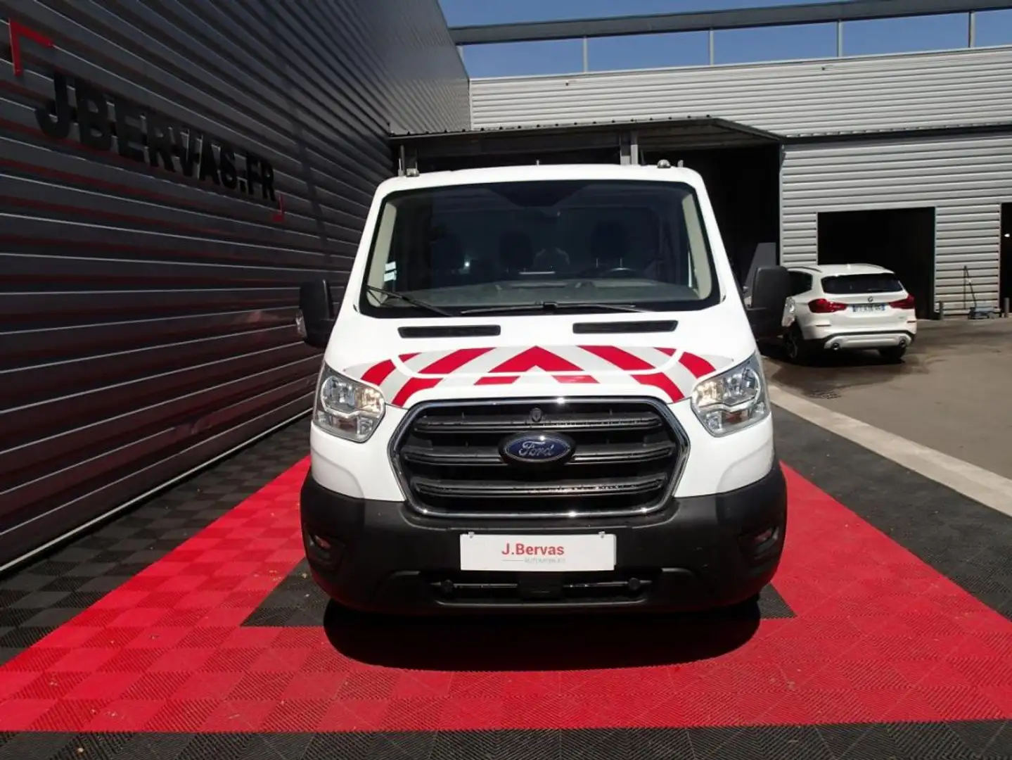 Ford Transit T350 l3 2.0 ecoblue 130 ss trend BENNE + COFFRE Blanc - 2