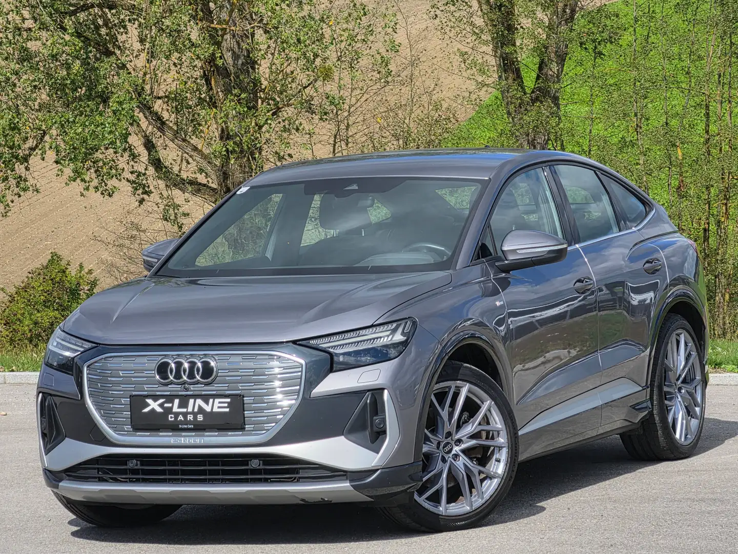 Audi Q4 e-tron 50 e-tron Quattro* Automatik* RFK* Navi* MwSt.* Braun Leder* Tempomat* Grau - 1