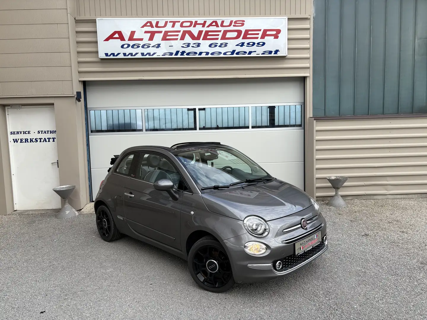 Fiat 500 C 1,2 69 Lounge *CABRIOLET*ZR NEU*ELEKTR.VERDECK* Grau - 1