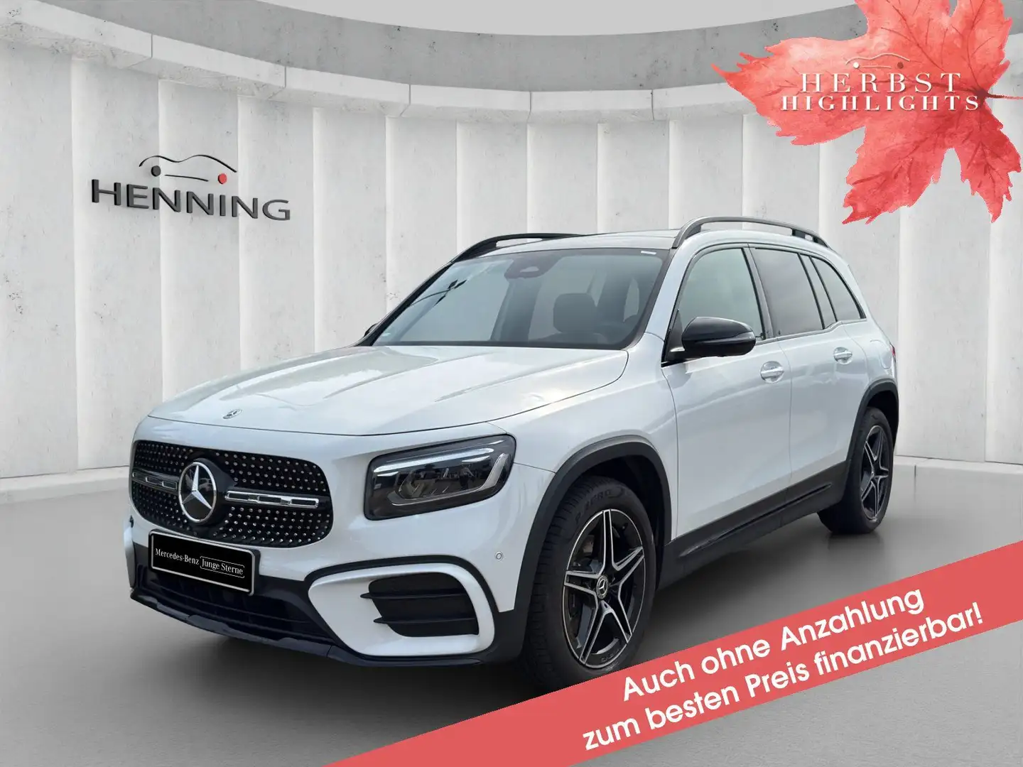 Mercedes-Benz GLB 200 AMG 7-Sitzer Night Pano 360 Distro Totw. Weiß - 1