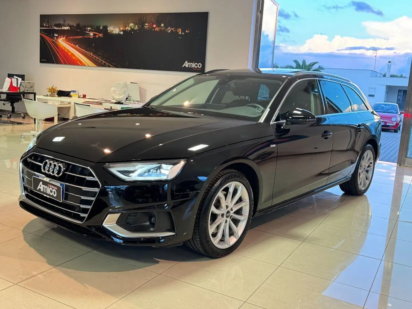 Audi A4 2.0 TDI S-tronic S-line Tetto Solo 70.000km Nero - 2