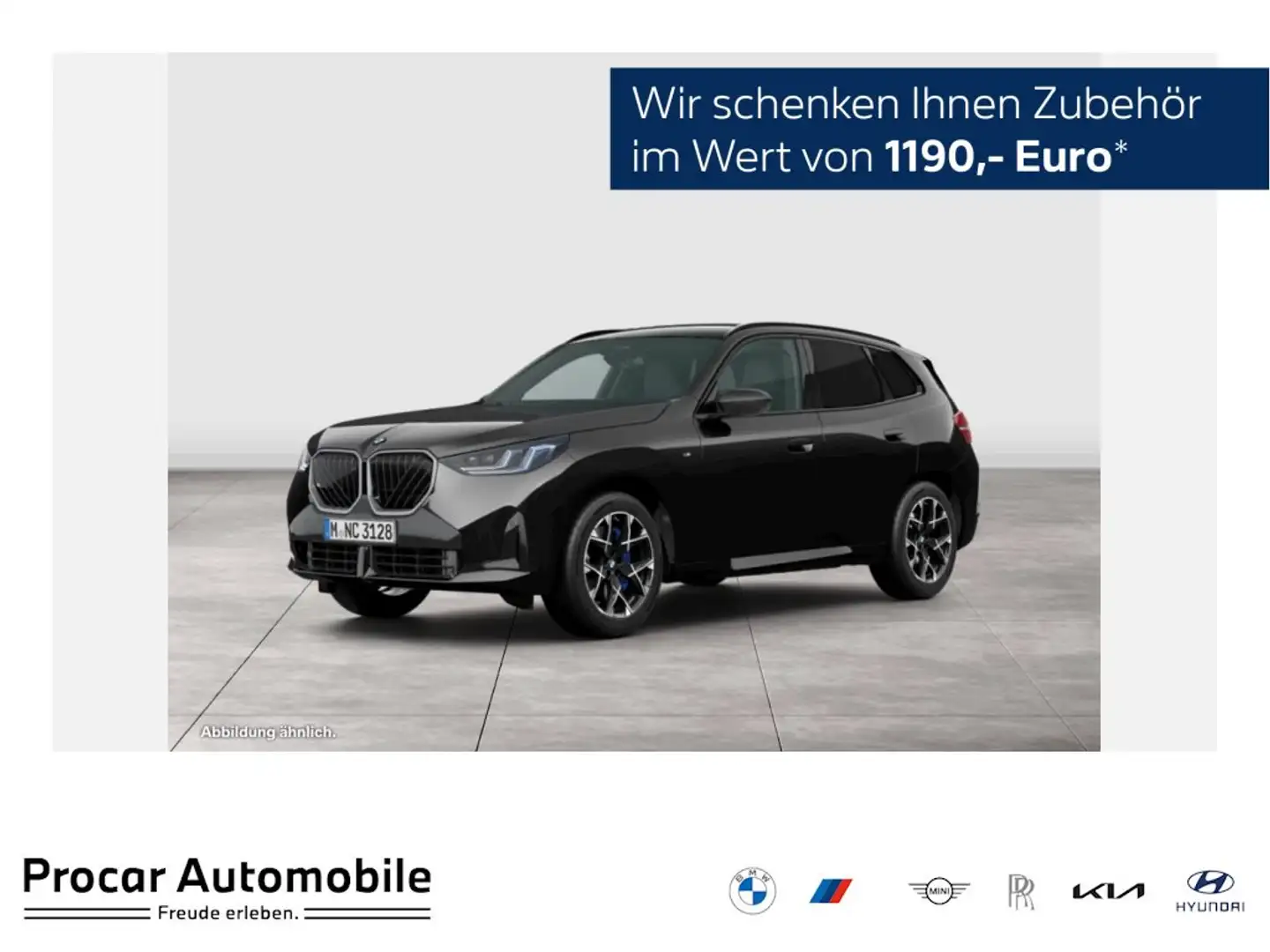 BMW X3 20d xDrive M Sport PANO ACC AHK RFK NAVI LED Schwarz - 1