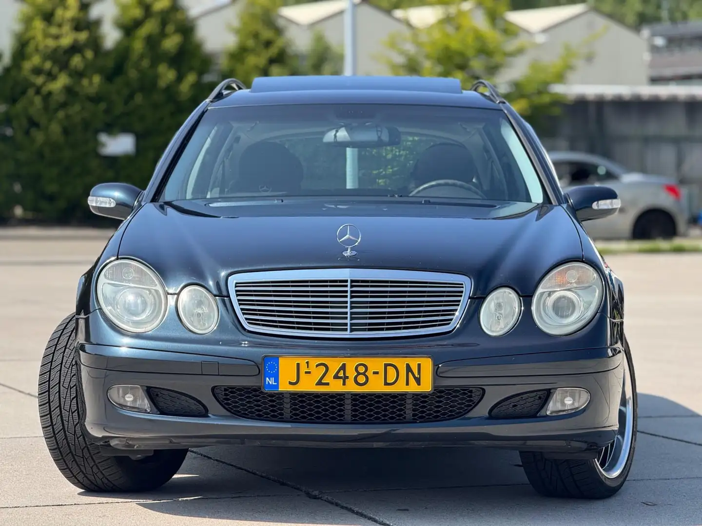 Mercedes-Benz E 200 Combi K. Classic | Automaat | Schuifdak | Navigati Blauw - 2