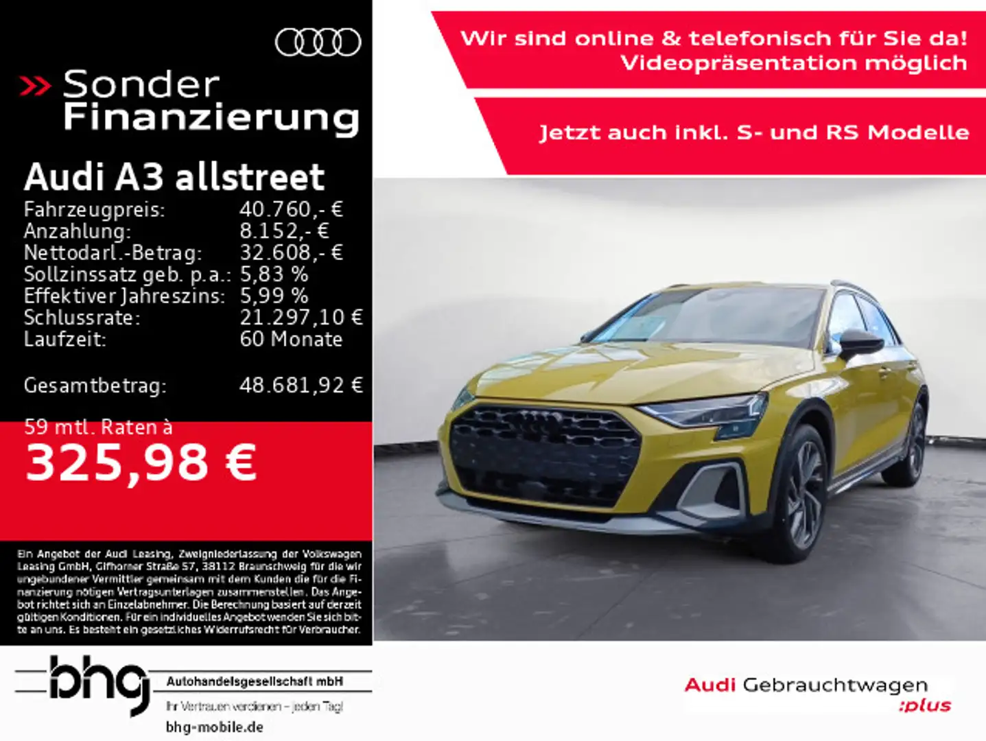 Audi A3 35 TFSI 110(150) kW(PS ) S tronic Gelb - 1