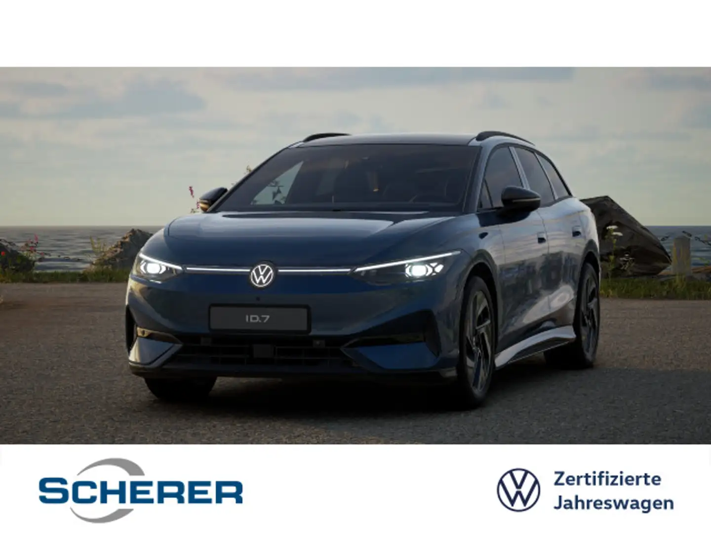Volkswagen ID.7 Tourer Pro Pro 82 kWh 5J Garantie 360° 20" Blau - 1