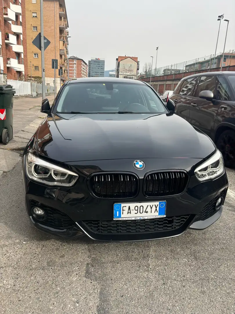 BMW 120 120d 5p Sport auto Negro - 2