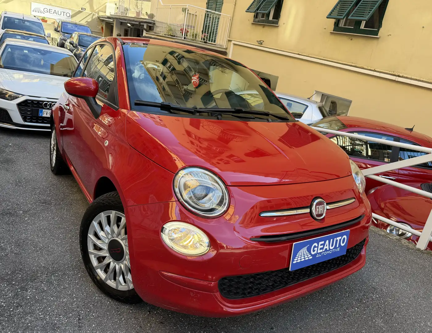 Fiat 500 1.0BENZINA/hybrid Lounge 70cv PERMUTABILE-NEOPATE Rosso - 1