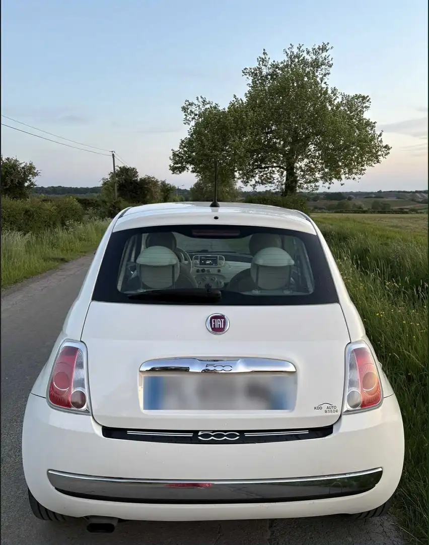 Fiat 500 500 1.2 8V 69 ch Lounge Blanc - 1
